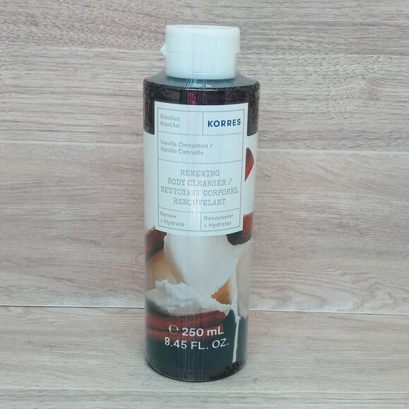KORRES Renewing Body Cleanser | Vanilla Cinnamon 8.45 oz | Sealed - Picture 1 of 4